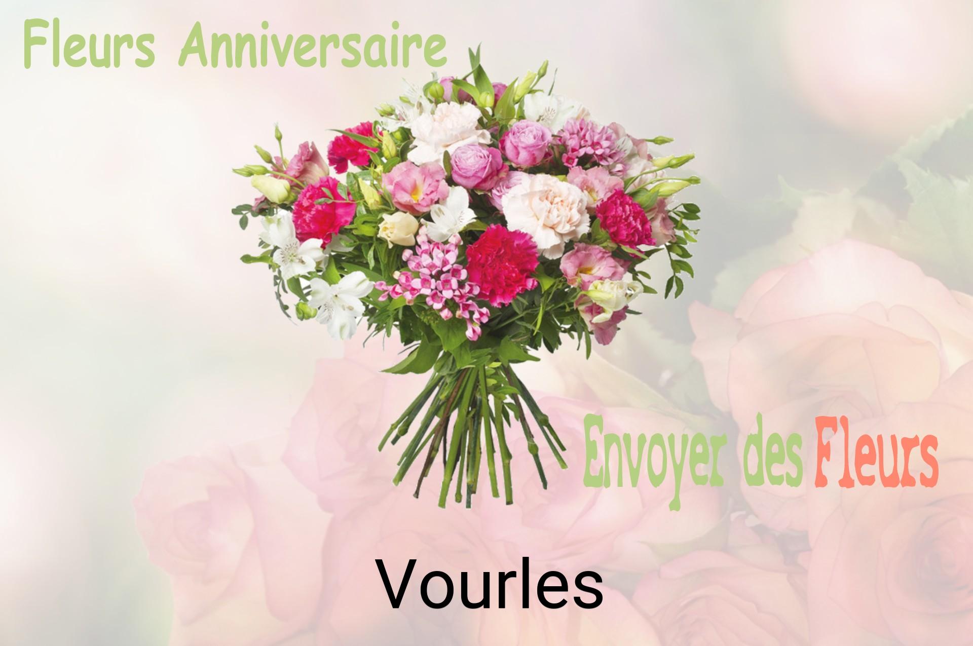 Bouquet de fleurs d’anniversaire livré à Vourles